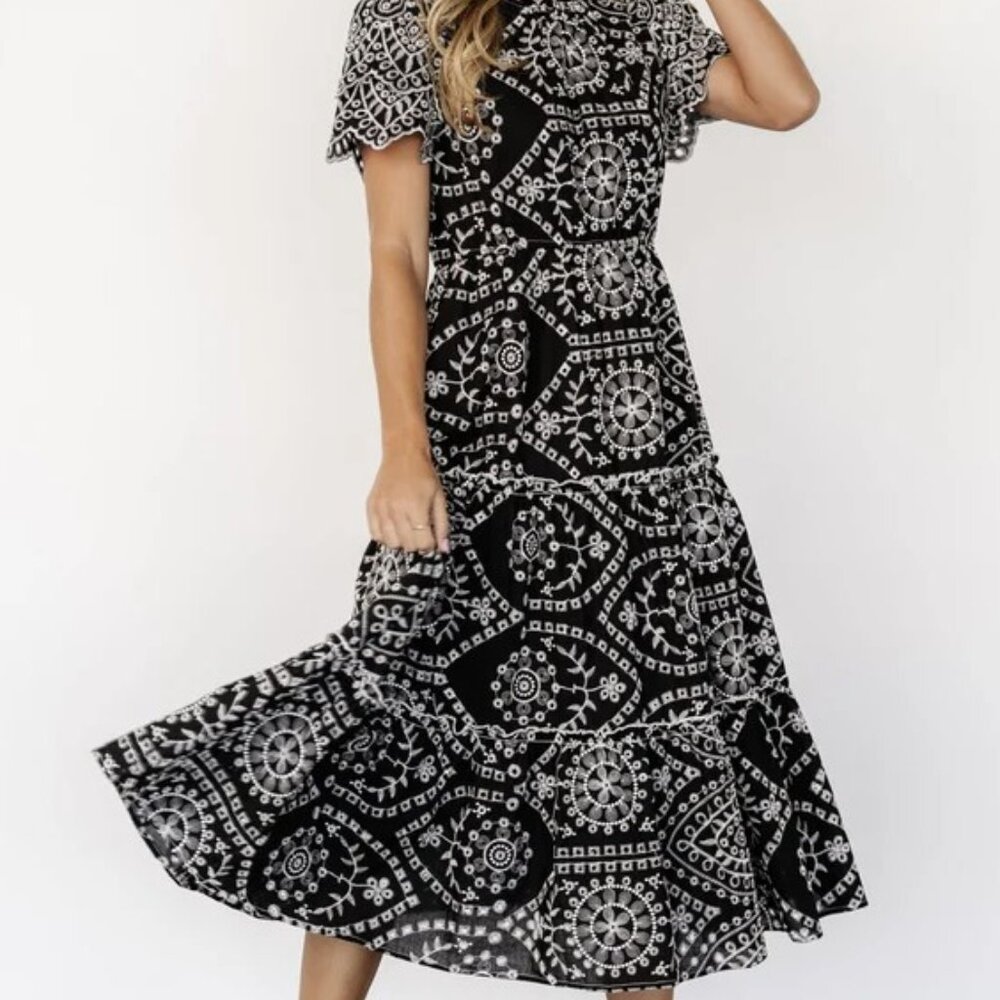 Baltic Born Mirabel Eyelet Midi Dress